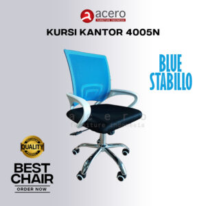 Kursi Kantor Acero Bandung type 4005N Blue Stabillo