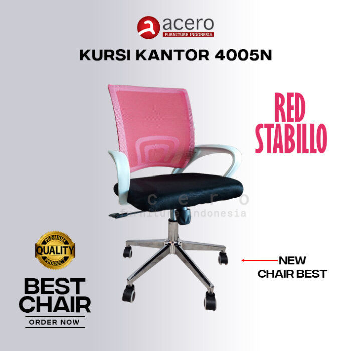 Kursi Kantor Acero Bandung type 4005N Red Stabillo