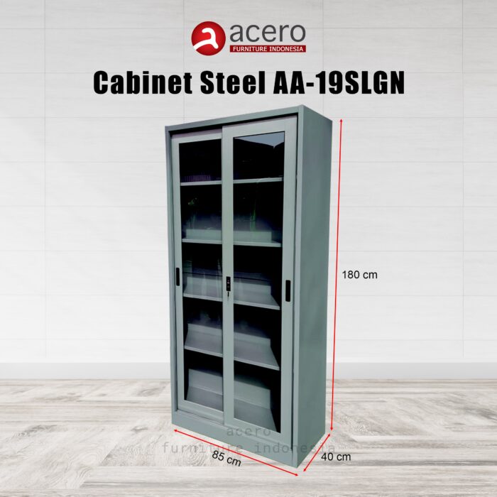 Lemari Arsip Besi Acero Bandung type AA-19SLGN