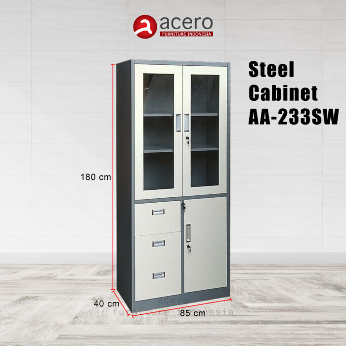 Lemari Arsip Besi Acero Bandung type AA-233SW