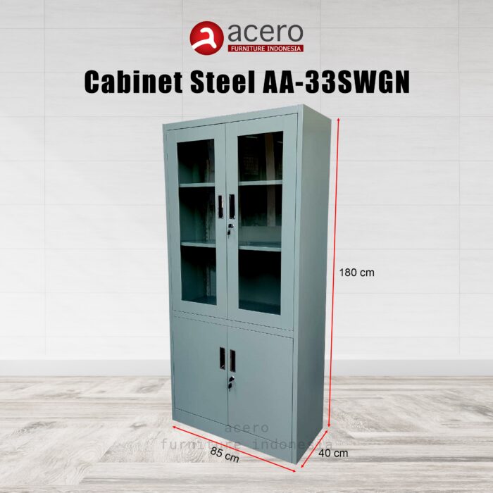 Lemari Arsip Besi Acero Bandung type AA-33SWGN