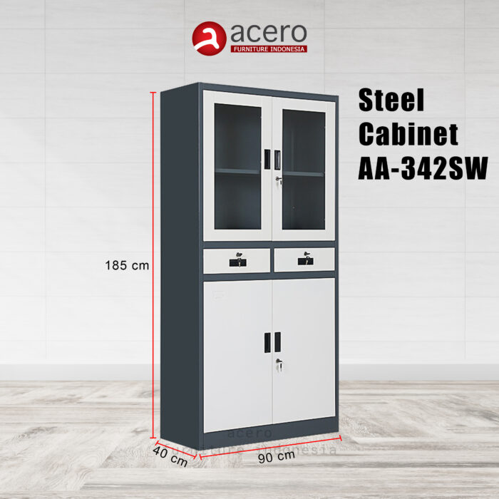 Lemari Arsip Besi Acero Bandung type AA-342SW