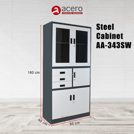 Lemari Arsip Besi Acero Bandung type AA-343SW
