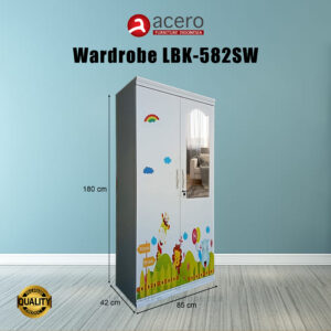 Lemari Pakaian Anak Acero Bandung type LBK-582SW