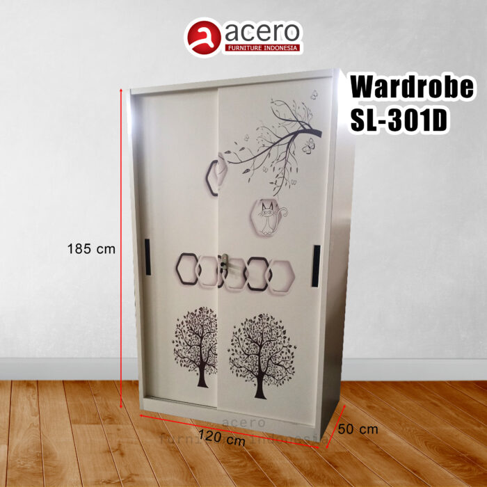 Lemari Pakaian Acero Bandung type WD-SL301D