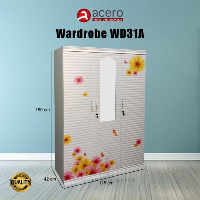 Lemari Pakaian Acero Bandung type WD31A