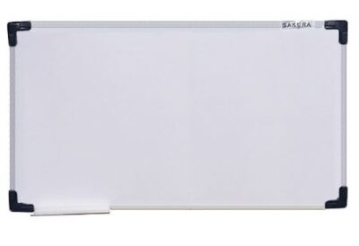 Whiteboard Sakura Gantung Bandung ukuran 90 cm x 120 cm