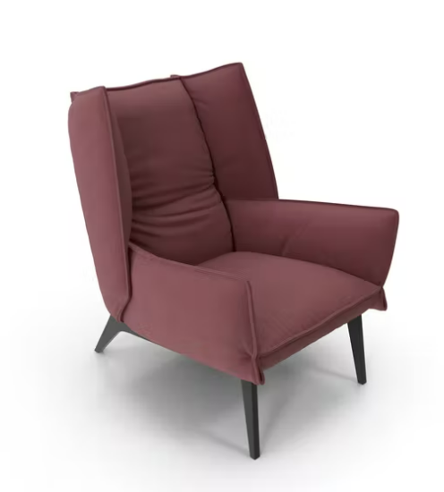 Armchair Red Custom Bandung