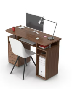 Computer Desk set Dark Wood Bandung