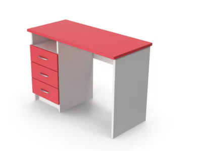 Desk Red White Custom Bandung