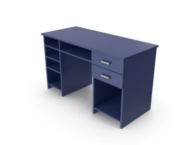 Home Office Table Blue Custom Bandung