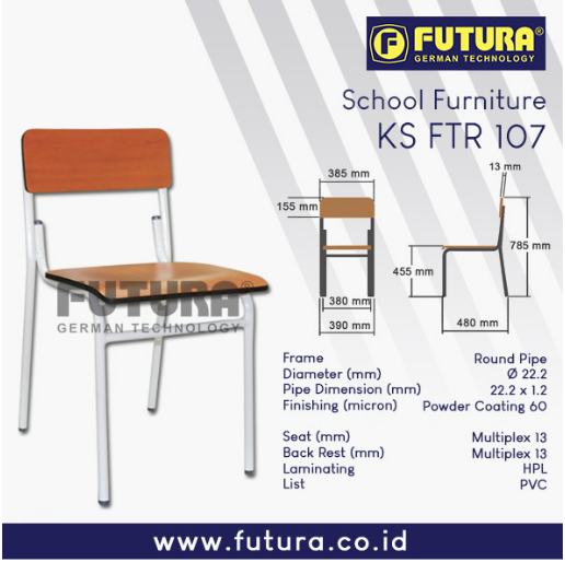 Kursi Sekolah Futura Type FTR 107