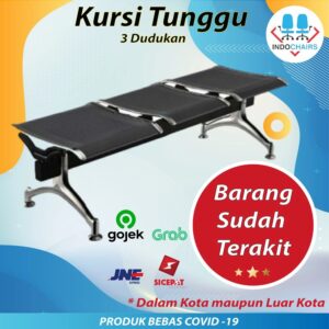 Kursi Tunggu 3 Dudukan tanpa Sandaran Bandung