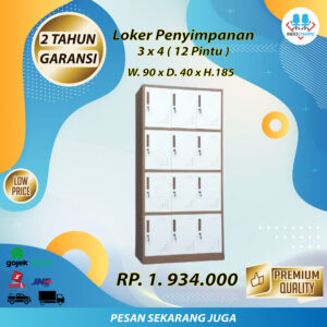 Locker Besi Hanko Bandung 12 Pintu