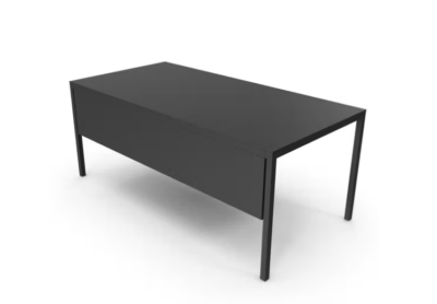 Meja Kantor Hitam Klasik Custom Bandung
