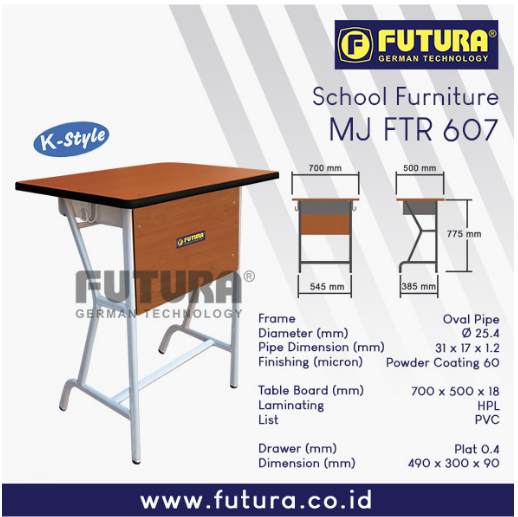 Meja Sekolah Futura Type FTR 607