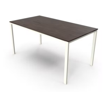 Office Table Wallnut White Custom Bandung