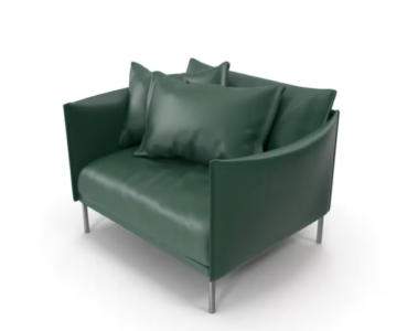 Sofa Bantal Hijau Klasik Costum Bandung