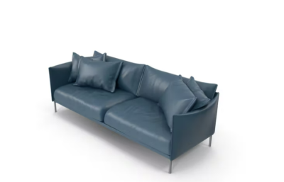 Sofa Biru Estetik Costum Bandung