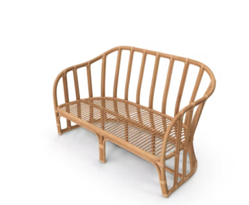 Sofa Rotan Vintage Costum Bandung