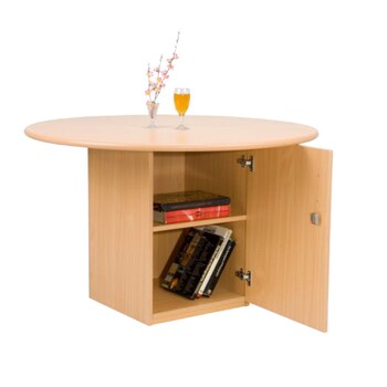 Aditech Conference Table SR 1203 Grey 120x120x75cm 1unit