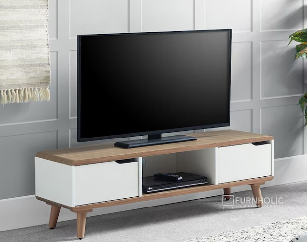 Ifurnholic Hanover TV Cabinet I Meja TV Minimalis I Rak TV I Buffet Lemari TV - Coffee Brown