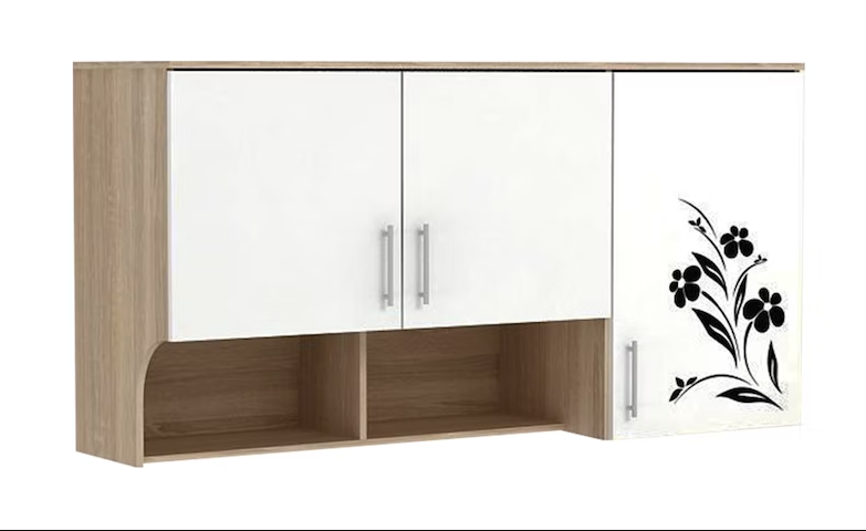 PIRA METROPOLIS DAHLIA KC WU120 Bufet Dapur 3 Pintu SONOMA OAK - WHITE