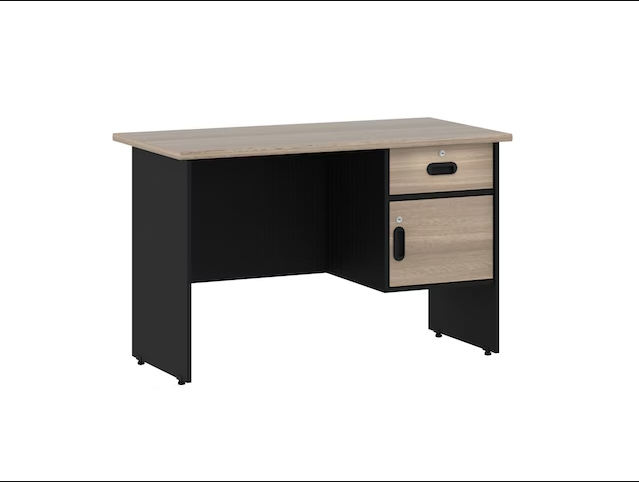 Pro Design Vista Meja Kerja Kantor Ukuran 120 - Black - Light Oak