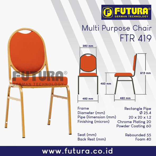 Kursi Susun Futura FTR 419 Bahan Oscar