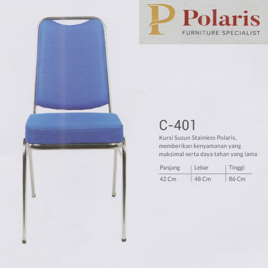 Kursi Susun Pesta Seminar Restoran Stainless Stell "Polaris"