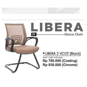 Kursi Kantor Libera 3 VCOT Black Chrome