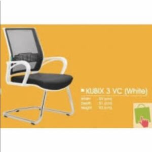 Kursi Kantor Kubix 3 VC White Chrome