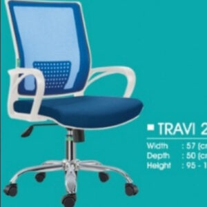 Kursi Kantor Travi 2 White Chrome