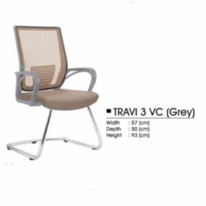Kursi Kantor Travi 3 VC Grey Coating
