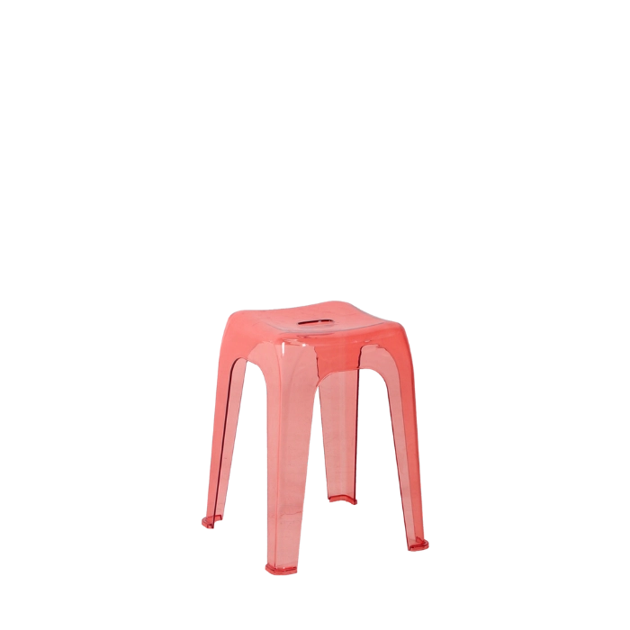 Kursi Susun Olymplast Crystal Stool Merah